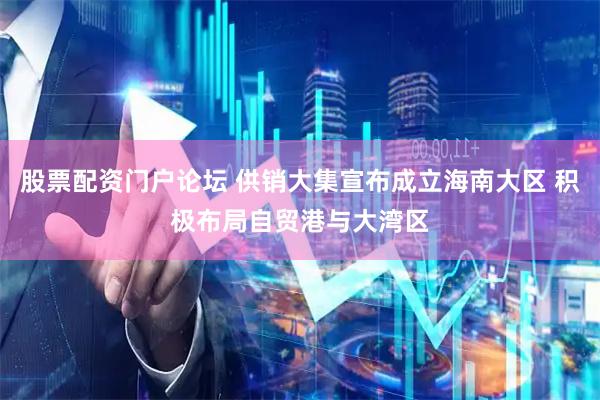 股票配资门户论坛 供销大集宣布成立海南大区 积极布局自贸港与大湾区